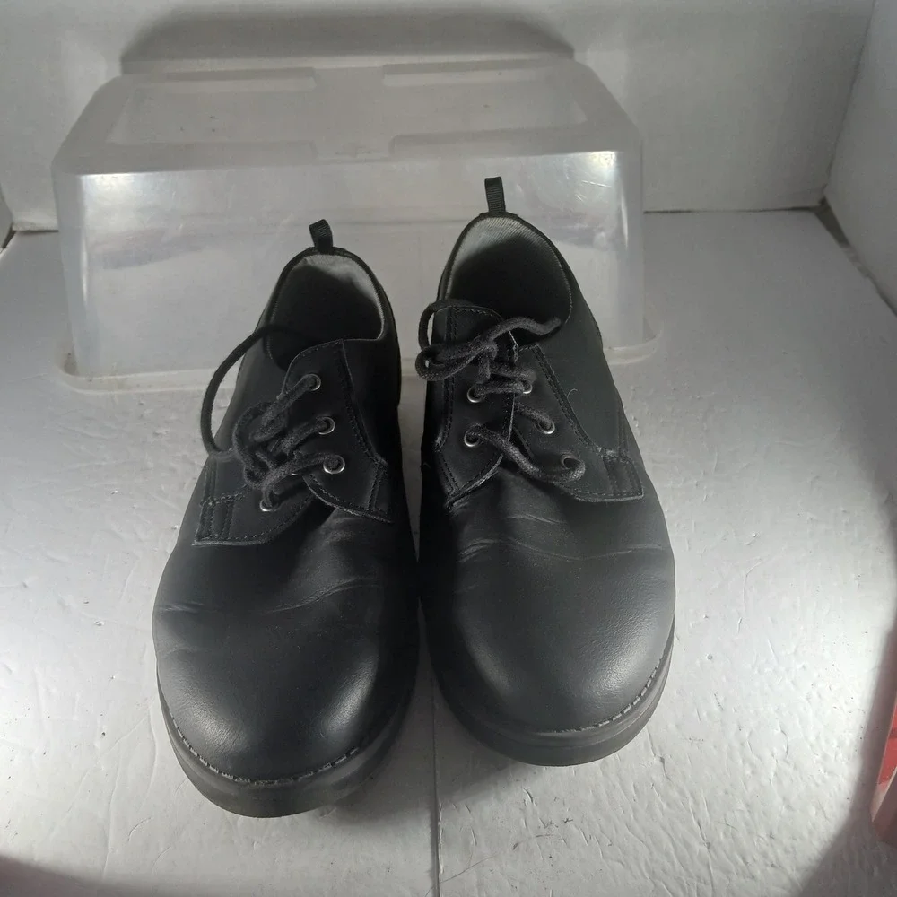 Wonder Nation Boys Dress Shoes Size 6 Black Memory Foam Oxford BBWN41FM005L